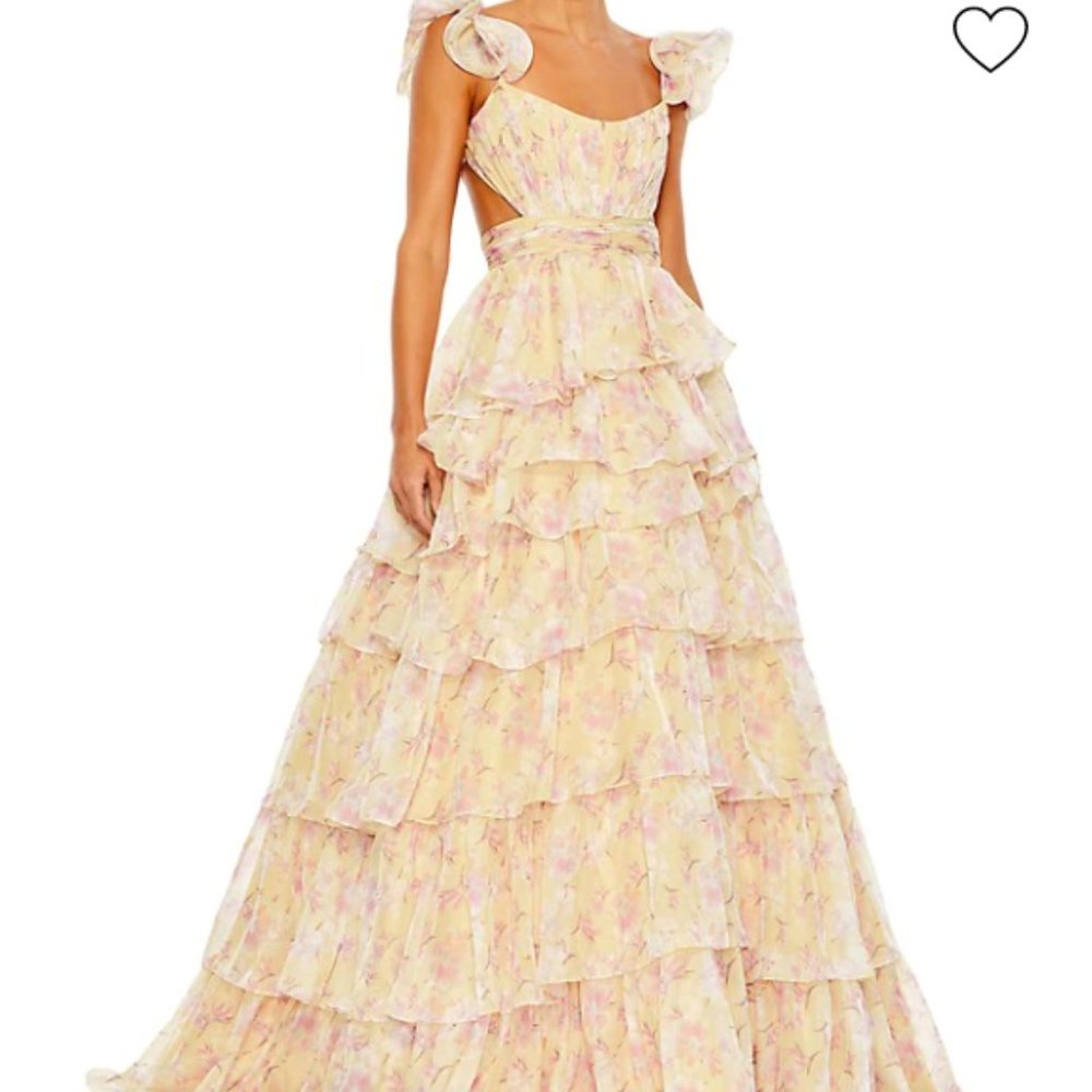 ISO!! MAC DUGGAL TIERED FLORAL DRESS